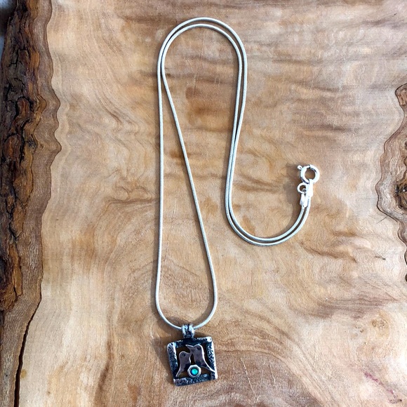 Love Birds and Opal Necklace - Picture 3 of 4